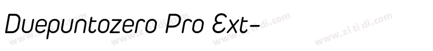 Duepuntozero Pro Ext字体转换